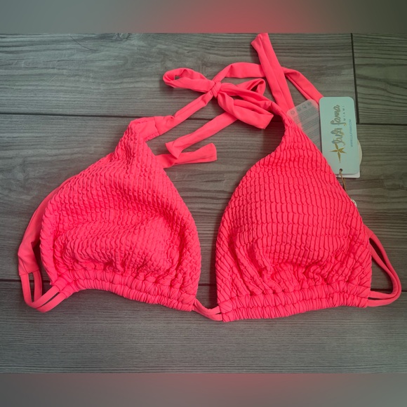 Luli Fama DD+ Halter Top / Color: Guava - Picture 6 of 7